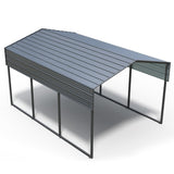 10x15 FT Metal Carport Heavy Duty with Reinforced Frame, Outdoor Garage Multi-Use Canopy Car 19502949