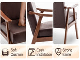 Mid-Century Modern Chair, Living Room Chair with Solid Wood Frame, Accent Chair Extra-Thick W2200P186179