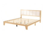Full Bed Frame with Headboard, Platform Bed with Wooden Slats, No Box Spring Needed, Easy 01947303