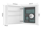 20'' W x 26'' H Surface Frameless Mirror Medicine Beveled Mirror Edges Bathroom Medicine W2287P251176