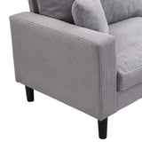 74" High Resilience three seater Sofa, Wooden Frame 3 Seat Sofa, Comfy , Modern Upholstered Sofa, W311P221220