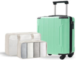 20-Inch Hardshell Carry-On Luggage, Lightweight Durable ABS Suitcase with Spinner Wheels, Built-in 14325455