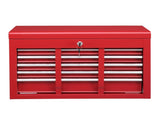 Steel maintenance tool cart cabinet 5 drawers with lock 330lb red 50283215