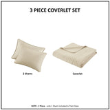 Queen 3 Piece Luxurious Oversized Quilt Set B035129011