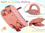 Toddler Smooth Gliding Scoot Car with T-Shaped Handlebar & Comfort Seat, 2 Universal 2 Directional 71406334