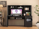 Computer Desk with Hutch & Bookshelf,Wood Executive Desk Teens Student Desk Writing Laptop Home W1321P289999