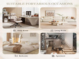 Modern style two-seater sofa with ultra-comfortable armrests, armrest pillows, and storage pockets, W395P376588