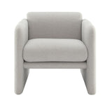 Arm Chair with waved arms, Metal decoration on both side arms, Accent chair for Primary Living W2671P202961