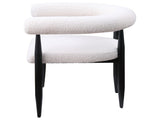 Notting Cream Boucle Upholstered Dining Arm Chair B062P299819