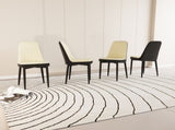 A set of 4 dining chair, modern style chair made of high-quality PU Leather fabric with thick soft W2189P166088