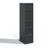 ZNTS 5 Drawer Metal Vertical File Cabinet with Lock Office Home Steel Vertical File Cabinet for A4 85799487