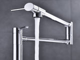 Pot shaped filler folding kitchen faucet with extended handle 18951448