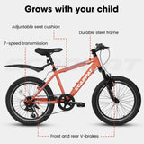 A20215 Kids Bicycle 20 Inch Kids Montain Bike Gear 7 Speed Bike for Boys and Girls W1856P221064
