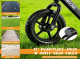 Toddler Balance Bike for 2-5 Years - Adjustable Height, 6.3LBS Lightweight & 11" Foam Tires-Black 40213310
