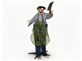 Crawling Zombie Halloween Decoration, Voice & Clap Activated Animated Groundbreak Zombie Prop with 77507655