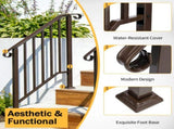 Copper Outdoor 2-Step Iron Handrail 53230346