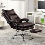 ZNTS Contemporary Office Chair Upholstered 1pc Comfort Adjustable Chair Relax Office Chair Work Brown B011P214982