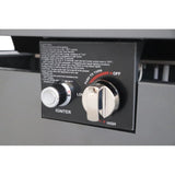 42" Smoked Glass Metal Rectangle Fire Pit B120P230244