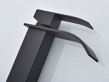 Waterfall Spout Bathroom Sink Single Handle Faucet with Pop-Up Drain 85103037