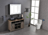 48 x 30 inch LED Lighted Bathroom Medicine Cabinet with Mirror, Sockets, Dimmable, Anti-Fog W2287P281364