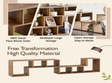 2 Pieces Cube TV Stand,Free Combination Gaming Entertainment Center Media Stand,Open Storage 99871517