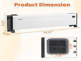 40" Baseboard Heater, 1500W Electric Baseboard Space Heater with 3 Heat Settings, Remote Control, 24693960