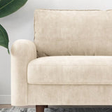 56.3" Velvet Round Arm Apartment Loveseat 98088232