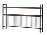 3-Tier Desktop Bookshelf with Metal Frame and Wooden Shelves, Countertop Storage Organizer with 20785994