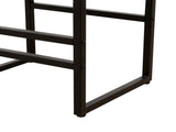 Set of 2 Counter Height Barstools Kitchen Island Stools with Back Modern Armless Metal Legs & PU 86496159