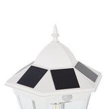 77" Solar Lamp Post Light, Waterproof Aluminum Outdoor Vintage Street Lamp, Motion Activated Sensor W2225142612