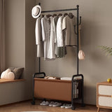 ZNTS 1pc, Clothes Rack with Wheels, Rolling Clothing Rack for Hanging Clothes, Heavy Duty Clothes 88942830