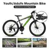 ZNTS A24299 24 inch Mountain Bike Bicycle for Adults Aluminium Frame Bike Shimano 21-Speed with Disc W1856138245