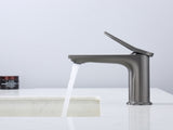 Gun Gray Single Hole Bathroom Faucet,Laundry Vanity Sink Faucet with Two 3/8" HosesUnable ship on 47030260