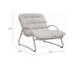 Outdoor Patio Lounge Chair Iron Frame & Plastic Wicker W3990P462687