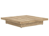 Square Veneer Coffee Table Sliding Top with Storage in Natural Wood Grain 39.4'' N735P388120N