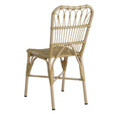 Outdoor PE Wicker Patio Dining Chairs Set of 2,Outdoor Rattan chairs for Backyard,Poolside,Garden, N762P236148N
