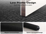 1PC Black PVC Composite Commercial Entrance Mat, 90x120x1.2cm, Extra-Thick Heavy-Duty Floor 63999877