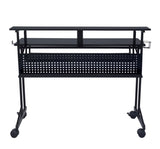 Black Music Recording Studio Desk with Keyboard Tray B062P209212