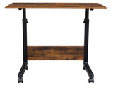 Rolling & Height adjustable P2 15MM Chipboard & Steel Side Table with Baffle 74177714