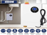 3000W Tankless Water Heater - Instant Hot Water Heater with LCD Display , IPX4 70185664