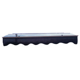 DA5934W Series Door Window Awning Canopy Made of 0.137 Inch Thick Crystal Solid Polycarbonate Sheet W2205P180066
