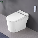 ZNTS Smart Toilet Bidet Combo with Foot Sensor Open Cover/Seat, LED Display, Self-Cleaning Nozzle, Heated W1219P262970