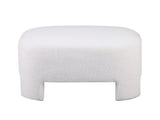 White Sherpa Sofa Ottoman, 28.74" L28.74" W18.5" H, No Assembly Required W1099P361840