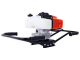2.7HP Post Hole Digger 63cc two person handle Gas-Powered 2-Stroke Auger Digging Drill Shaft Size W465109919