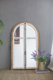 27.5" x 3" x 48" Arch Wood Wall Mirror W2078P153999