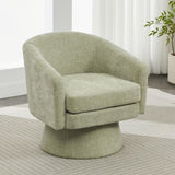 Contemporary Chenille Swivel Accent Chair, 360&deg Rotating Barrel Chair with Plush Cushioning for N765P292093N