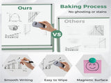 360&deg Rotating Double-Sided Magnetic Whiteboard, 182.8891.44cm Writing Surface Mobile Dry Erase 81104180