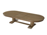 94.06 Inch Extendable Wooden Dining Table for 6 Persons,Long Expandable Curved Dining Table,Mid W2582P205311