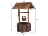 Outdoor Reinforced And Anticorrosive Wooden Wishing Well Flowerpot 55358989
