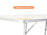 120 x 60 x 70 4Ft Portable Multipurpose Folding Table White 36974880